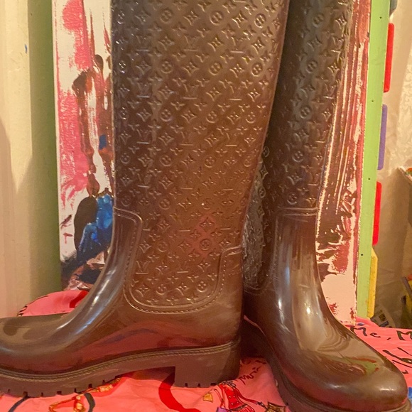 Louis Vuitton Splash Monogram rain boots - Picture 12 of 14